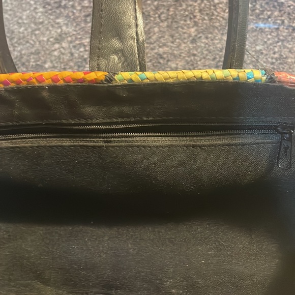 Handmade straw and leather hand bag - Picture 9 of 15